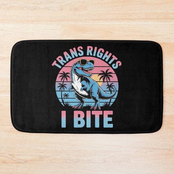 Item preview, Trans Rights Or I Bites Transgender Dinosaur T-Rex LGBTQ designed and sold by MarryIsMonth.