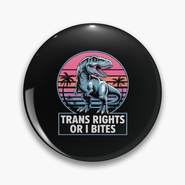 Item preview, Trans Rights Transgender Pride Or I Bites T-Rex designed and sold by FadeOfThrone.