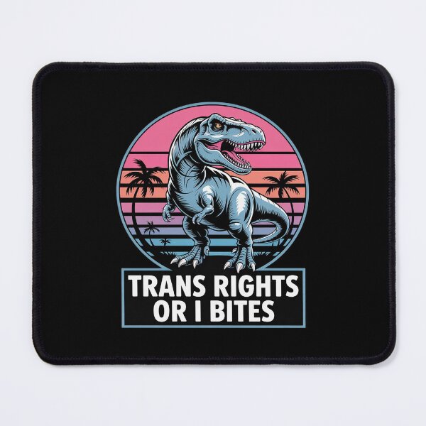 Item preview, Trans Rights Transgender Pride Or I Bites T-Rex designed and sold by FadeOfThrone.
