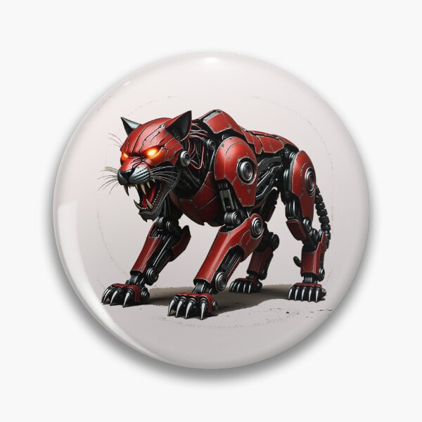Item preview, Fierce Futuristic Robotic Panther Cyber Beast designed and sold by zohocreations.