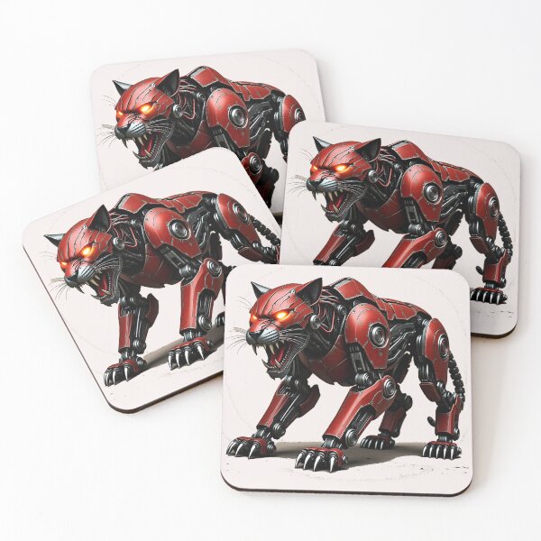 Item preview, Fierce Futuristic Robotic Panther Cyber Beast designed and sold by zohocreations.