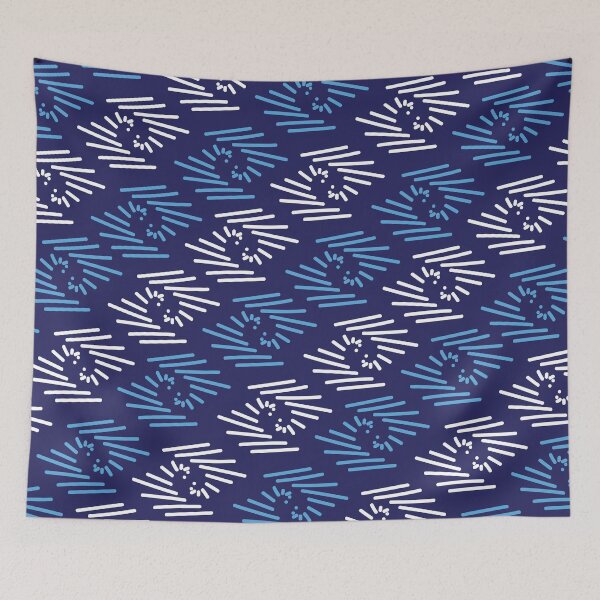 Item preview, Fabric patterns – Blue African art designed and sold by Wolagno.