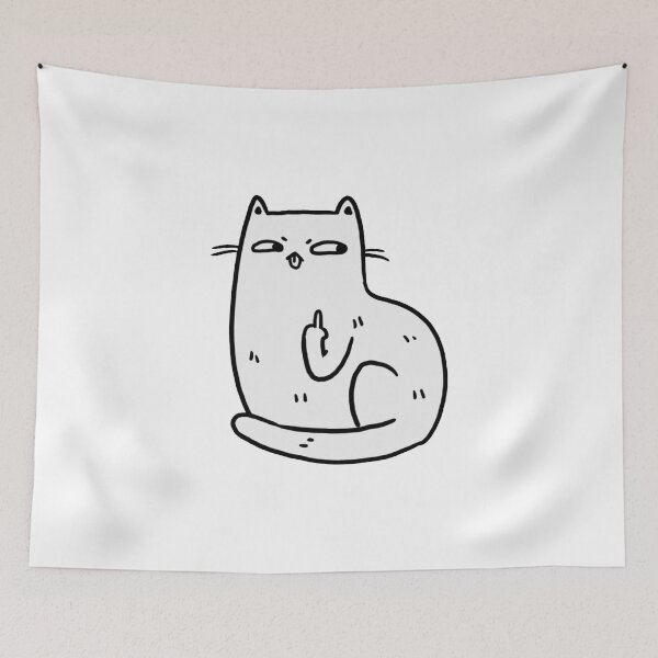Item preview, Middle Finger Cat designed and sold by joyceparter.