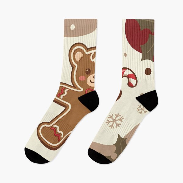Item preview, Cute Gingerbread Bear – Cozy Christmas Cookie Illustration designed and sold by FratddArtworks.