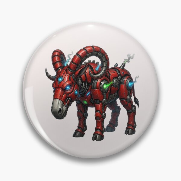 Item preview, Futuristic Robotic Bull with Cybernetic Armor designed and sold by zohocreations.
