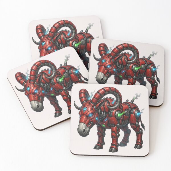 Item preview, Futuristic Robotic Bull with Cybernetic Armor designed and sold by zohocreations.