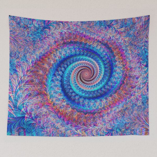 Item preview, Abstract Multicolored Floral Fractal Swirl Mix 22 designed and sold by SXW Designs.