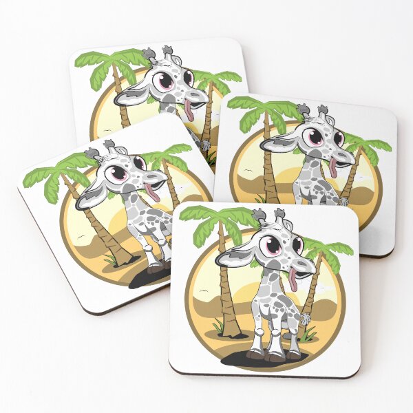 Item preview, 023 Marcy The Albino Giraffe Vibing designed and sold by DayHarvesters.