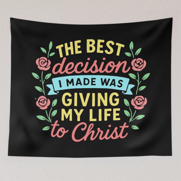 Item preview, The Best Decision I Made Was Giving My Life To Christ designed and sold by plushism.