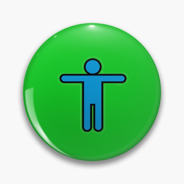 Item preview, Minimal Blue Human Icon Symbol on Dark Background designed and sold by zohocreations.