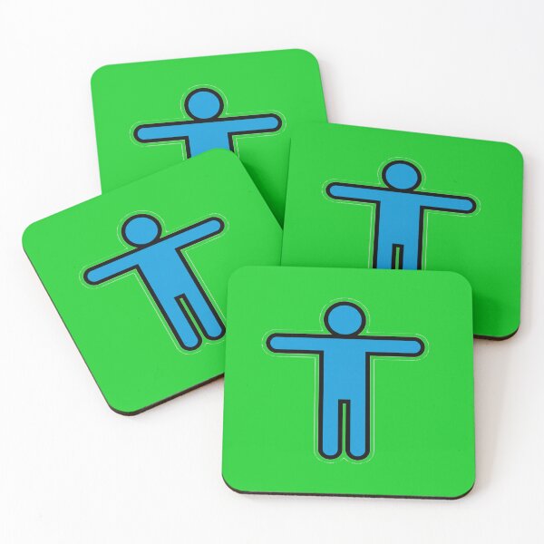 Item preview, Minimal Blue Human Icon Symbol on Dark Background designed and sold by zohocreations.