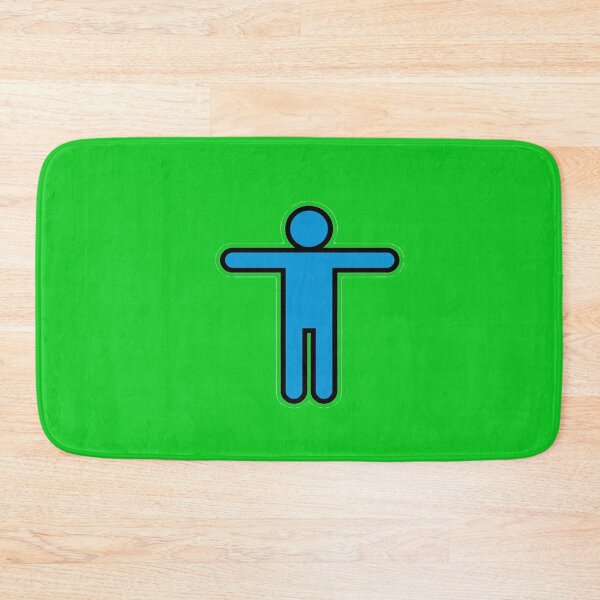 Item preview, Minimal Blue Human Icon Symbol on Dark Background designed and sold by zohocreations.