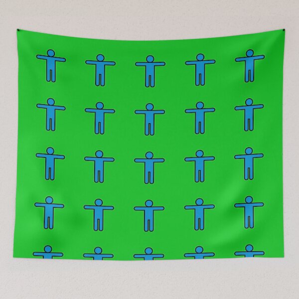 Item preview, Minimal Blue Human Icon Symbol on Dark Background designed and sold by zohocreations.
