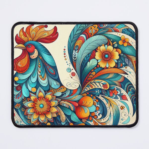 Item preview, Thai Floral Patterns Inspiring the Rooster Design designed and sold by Vanich-Panich.