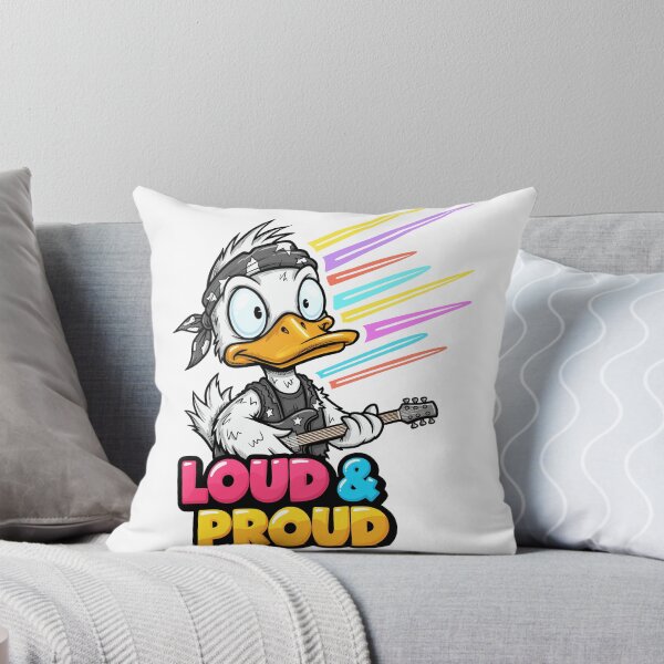 Item preview, Cartoon Duck Rock Mascot Playing Guitar Vector Illustration  designed and sold by DiNata.