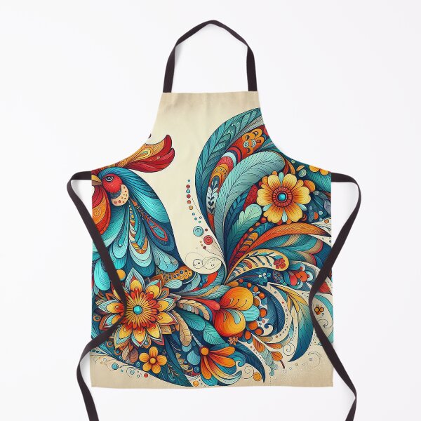 Item preview, Thai Floral Patterns Inspiring the Rooster Design   designed and sold by Vanich-Panich.