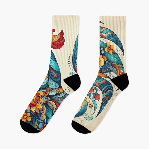 Item preview, Thai Floral Patterns Inspiring the Rooster Design   designed and sold by Vanich-Panich.