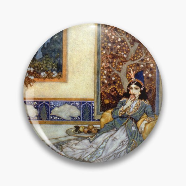 Item preview, Scheherazade princess, illustration for the 1001 Arabian Nights 1911 Edmund Dulac print  (1882-1953)  designed and sold by LucyBloomSoon.