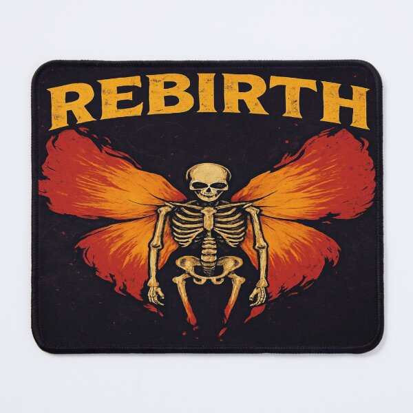 Item preview, Rebirth Skeleton with Butterfly Wings – Gothic Metamorphosis Art for Growth designed and sold by Bright Nest Studio.