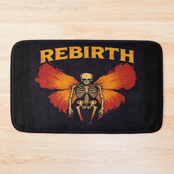 Item preview, Rebirth Skeleton with Butterfly Wings – Gothic Metamorphosis Art for Growth designed and sold by Bright Nest Studio.