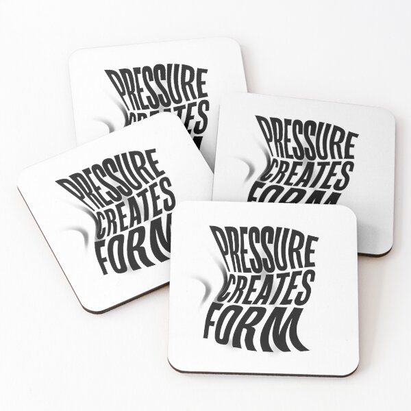 Item preview, Pressure Creates Form - Abstract Typography Art designed and sold by MKreative Studio.