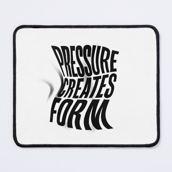 Item preview, Pressure Creates Form - Abstract Typography Art designed and sold by MKreative Studio.