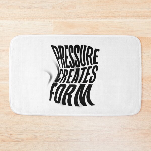 Item preview, Pressure Creates Form - Abstract Typography Art designed and sold by MKreative Studio.