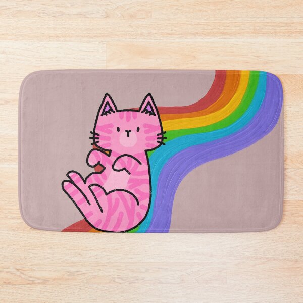 Item preview,  Rainbow Cat designed and sold by Playful Strokes pom@pom.