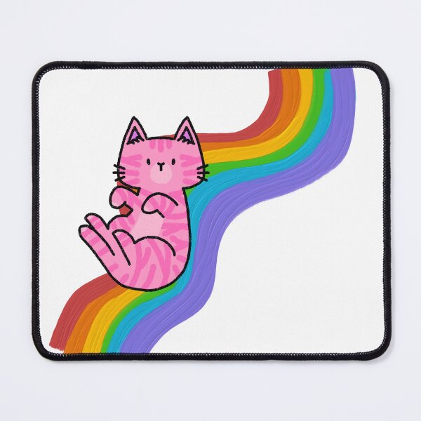 Item preview, Rainbow Cat designed and sold by Playful Strokes pom@pom.
