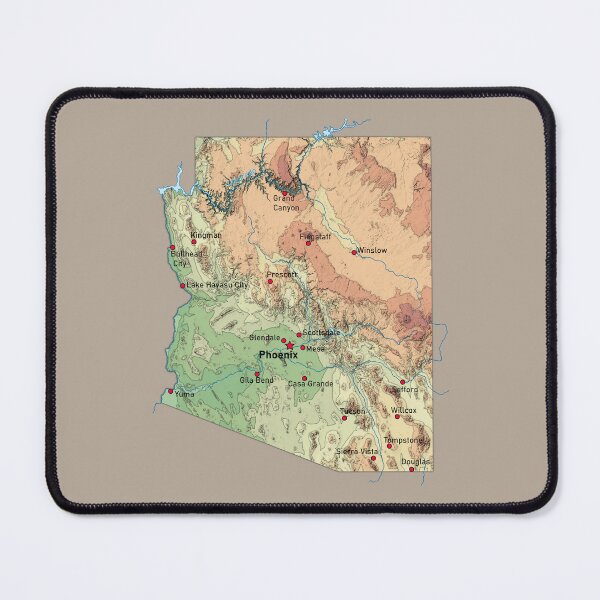Item preview, Arizona Topographic Map Vintage Relief - Grand Canyon State Tee designed and sold by mashmosh.