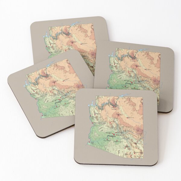 Item preview, Arizona Topographic Map Vintage Relief - Grand Canyon State Tee designed and sold by mashmosh.