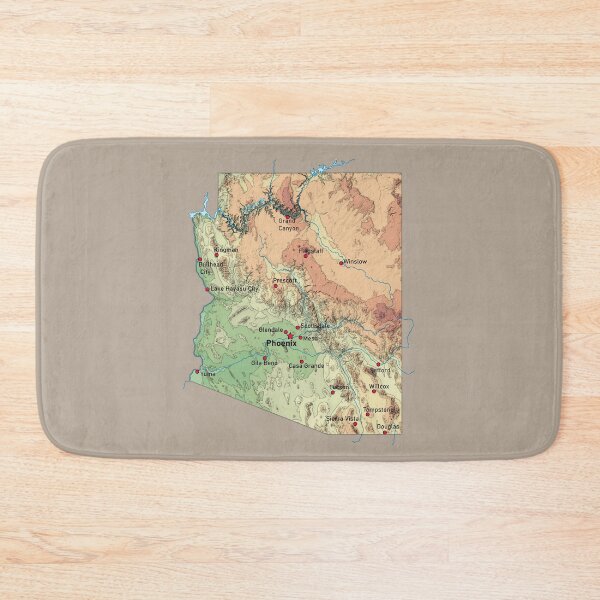 Item preview, Arizona Topographic Map Vintage Relief - Grand Canyon State Tee designed and sold by mashmosh.
