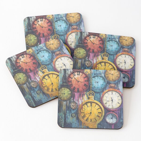 Item preview, Abstract Melting Clocks Aesthetic designed and sold by bapupa.