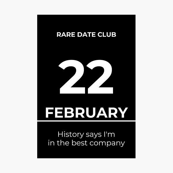 Item preview, Rare Date Club – February 22 designed and sold by ariksworld.