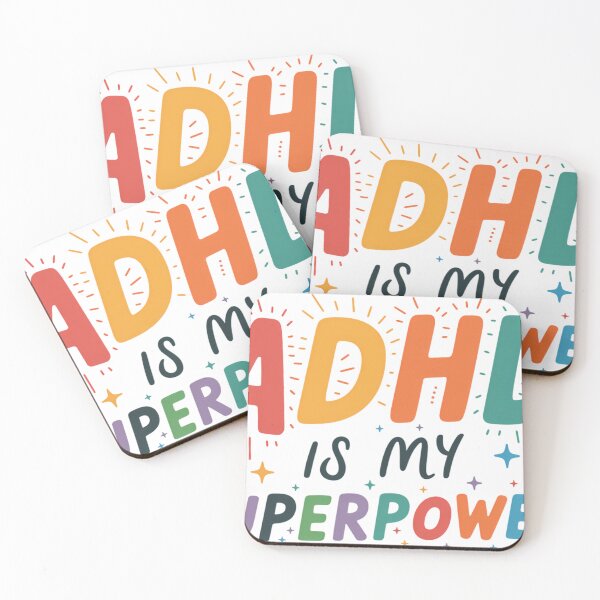 Item preview, ADHD Is My Superpower – Simple Colorful Neurodiversity Sticker designed and sold by Suzy Perez Art.