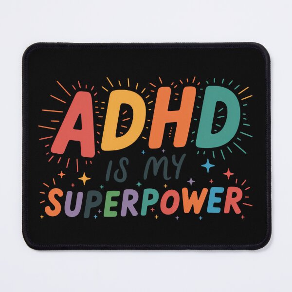Item preview, ADHD Is My Superpower – Simple Colorful Neurodiversity Sticker designed and sold by Suzy Perez Art.