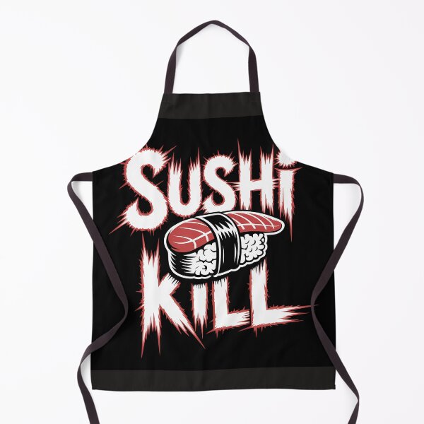 Item preview, Sushi kill graphic design with sushis on black background designed and sold by Koolzilla.