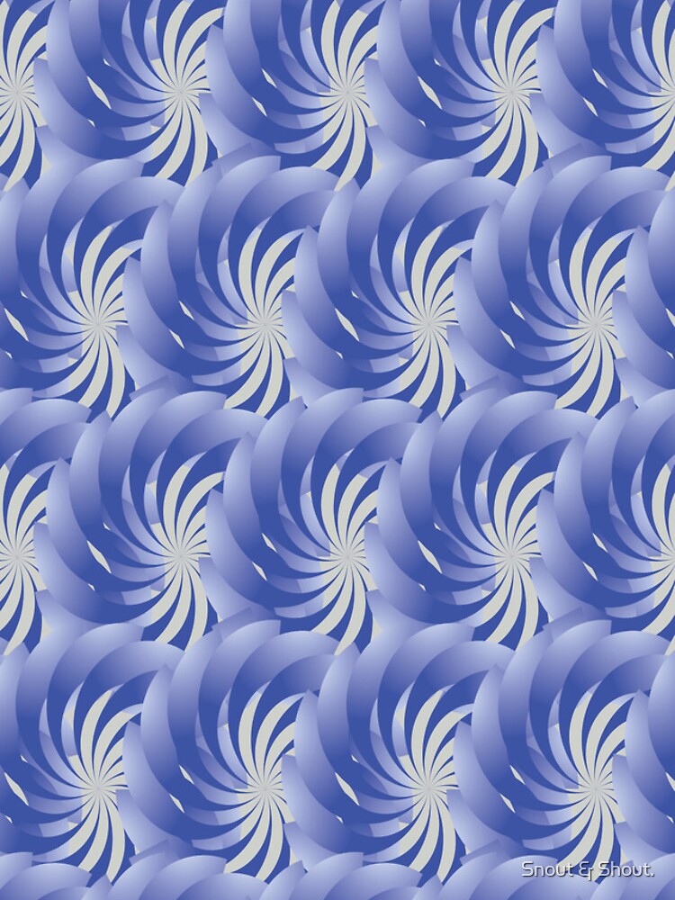 Thumbnail 4 of 4, iPhone Case, Abstract Blue Swirl Seamless Pattern Design designed and sold by papoojaan52.