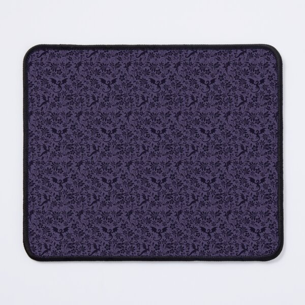 Item preview, Floral Dragon Silhouette Pattern – Fantasy Botanical Vines Design in Purple designed and sold by WildLakePatterns.
