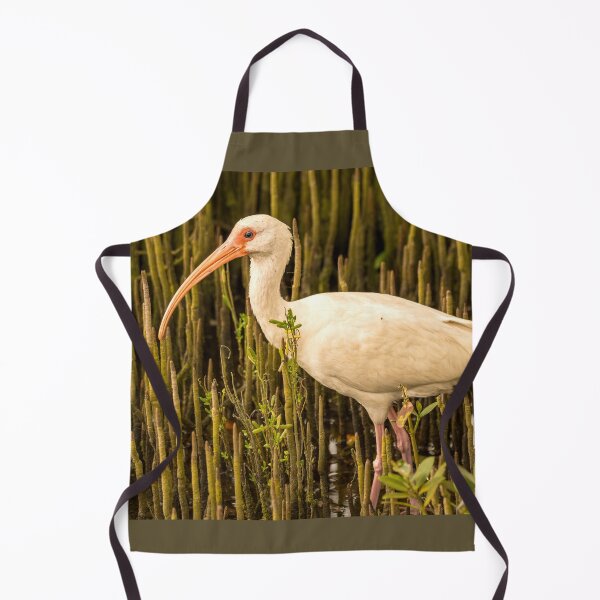 Item preview, White Ibis Among Mangrove Roots designed and sold by Debra Martz.