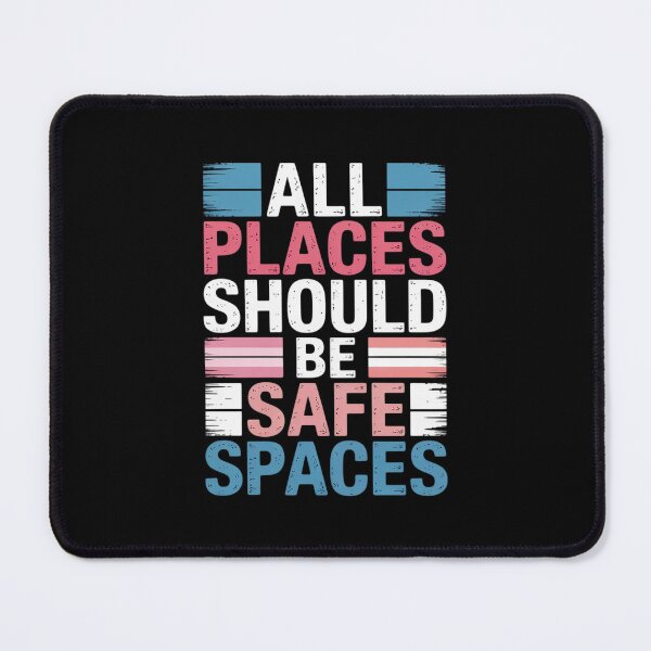 Item preview, Transgender All Spaces Safe Trans Pride Flag LGBT Women Men  designed and sold by FadeOfThrone.