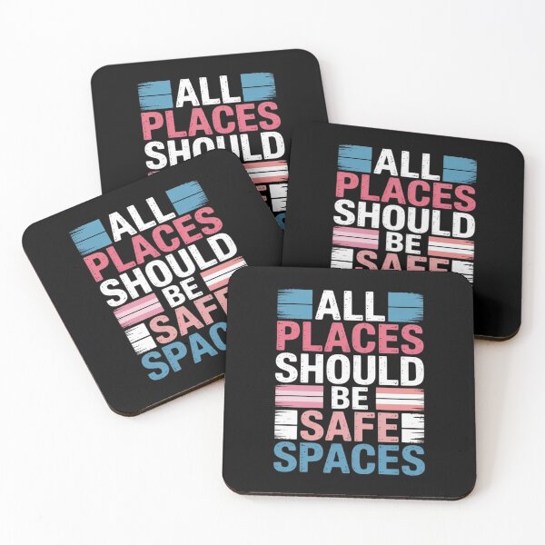 Item preview, Transgender All Spaces Safe Trans Pride Flag LGBT Women Men  designed and sold by FadeOfThrone.