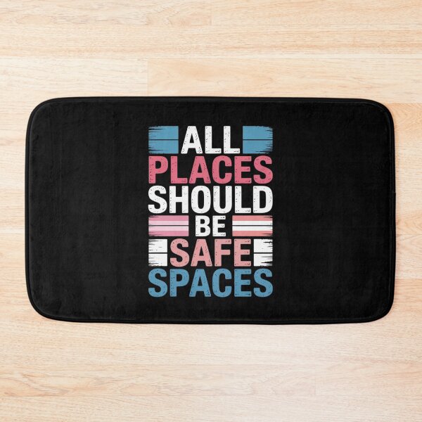 Item preview, Transgender All Spaces Safe Trans Pride Flag LGBT Women Men  designed and sold by FadeOfThrone.