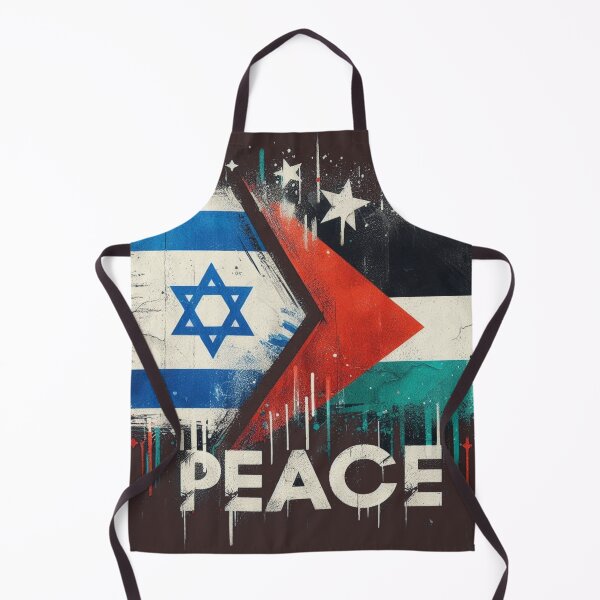 Item preview, Peace Between Flags — Israel & Palestine Unity designed and sold by denip.