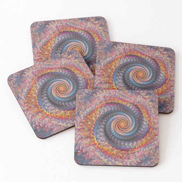 Item preview, Abstract Multicolored Floral Fractal Swirl Mix 28 designed and sold by SXW Designs.