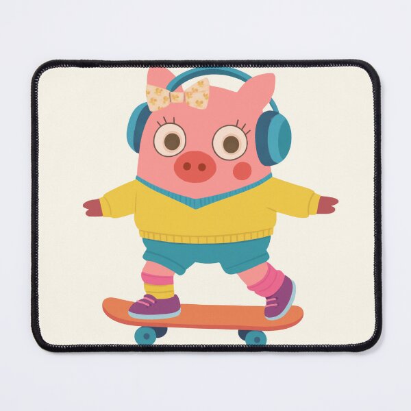 Item preview, Truffle skater · kawaii piglet with helmets designed and sold by Aloloco.