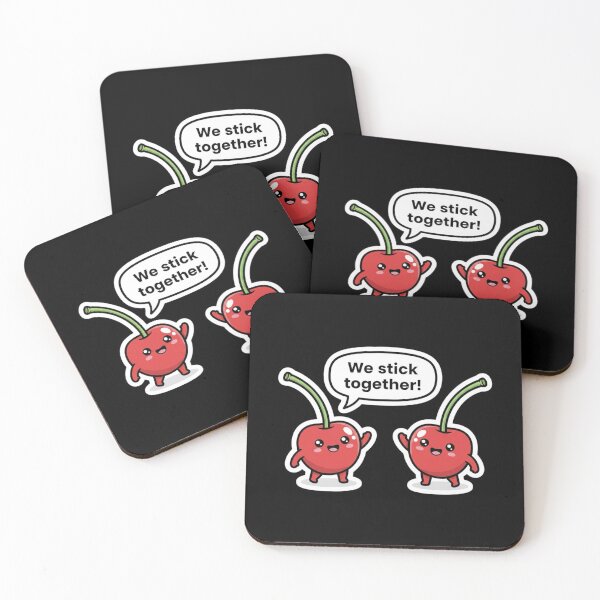 Item preview, Cute Cherry Couple – We Stick Together designed and sold by Whisky1111.