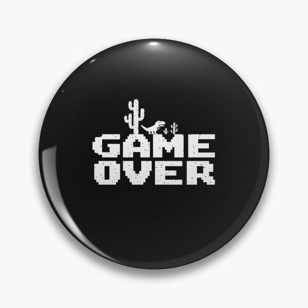 Item preview, Retro Pixel Dinosaur Game Over Art – Funny 8-Bit Gaming Design for Posters, Tees & Digital Decor designed and sold by Bright Nest Studio.