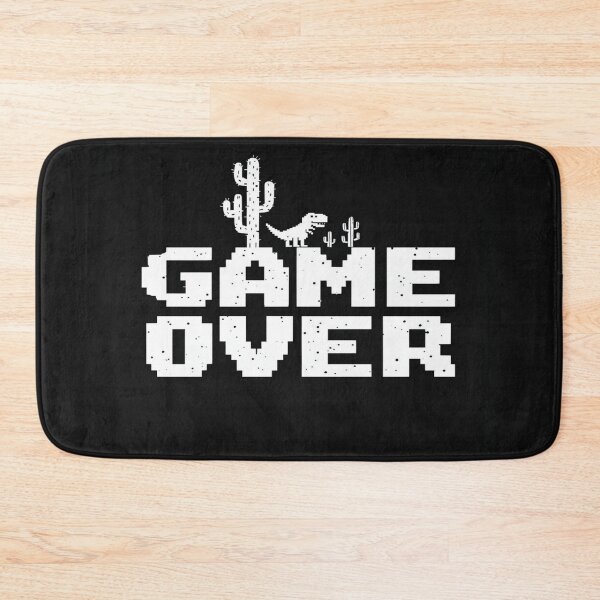 Item preview, Retro Pixel Dinosaur Game Over Art – Funny 8-Bit Gaming Design for Posters, Tees & Digital Decor designed and sold by Bright Nest Studio.