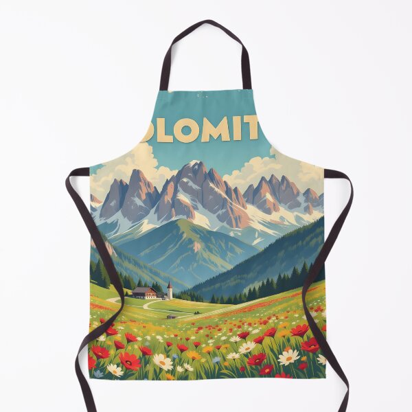 Item preview, Dolomites, Italy: Vintage-Style Painterly Travel Poster designed and sold by LSVart.